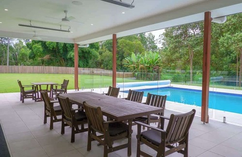 Mooloolah Valley Haus | Hinterland Haven with Heated Pool & Lush Surrounds