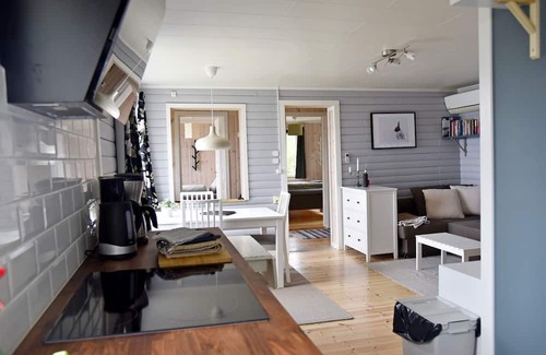 Skaulo Kabine | Lakeside cottage with magnificent views, in the middle of nature, and chance of northern lights.