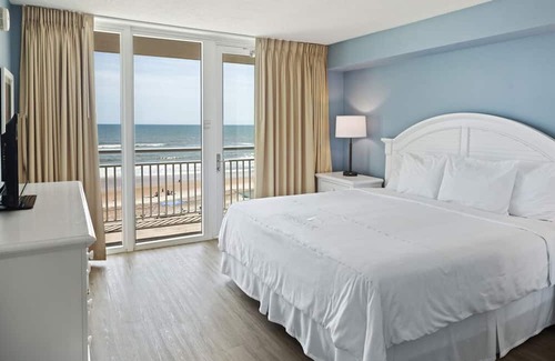 Elrod Estates Resort | Ormond Beach oceanfront view! 2-bedroom resort w/ huge pool deck on the beach!