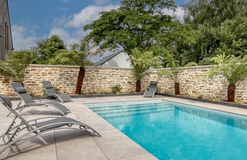 Ferel Haus | Le Logis de la Pierre Bleue - Maison climatisée avec piscine