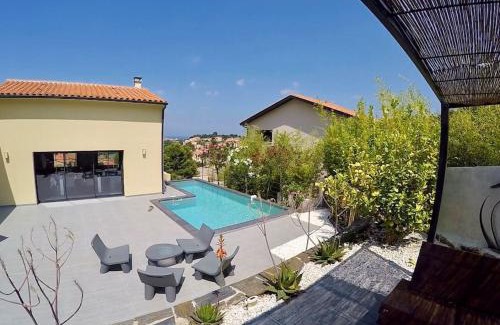 Collioure Villa | Villa Collioure, piscine et vue sur mer