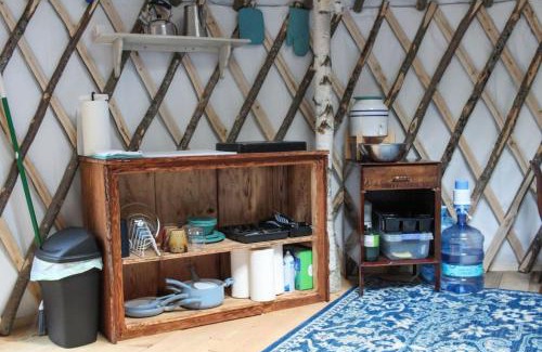 Brownfield Sonstige | Allie Mae Yurt nestled in the woods