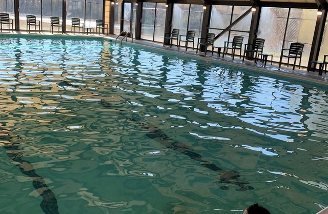 Lakefront resort with pools, kayak, tennis courts, campfire…
