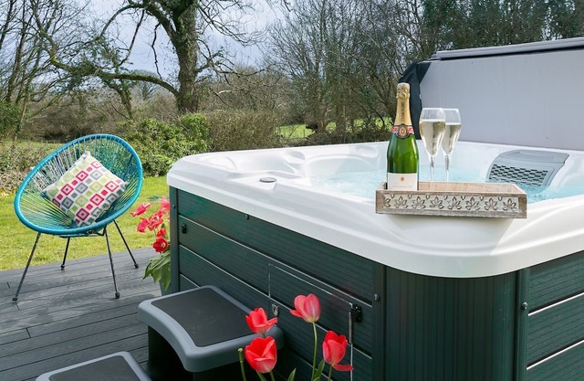 Gamdda Fawr - a hot tub that sleeps 8 guests in 4 bedrooms