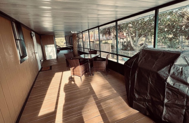 Charming waterfront home on Goose Cove .