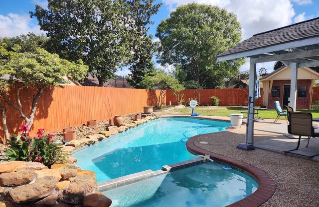 Offering a comfortable home with a pool and outdoor space to relax and enjoy!