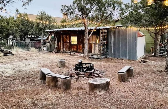 In the woods but close to it all