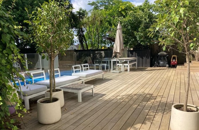 New Milford home with pool.