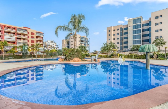Apartment 'Gran Terraza Vistas Mar' with Shared Pool, Wi-Fi and Air Conditioning