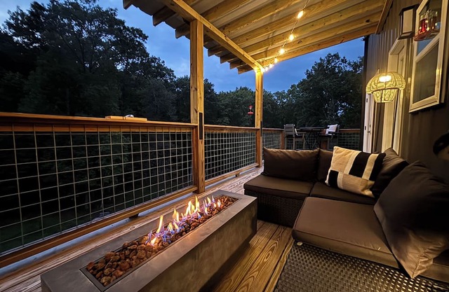 Secluded Mountain Cabin on 8 Private Acres w/ Deck, Fire Table & Fast WiFi