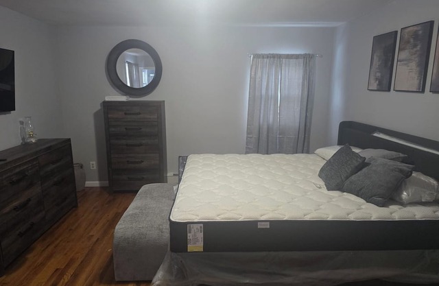 Fully furnished master king bedroom with it's own full bathroom