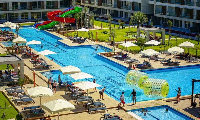 Trikomo Wohnung | Studio Flat w Pool, Balcony Near Beach in Iskele