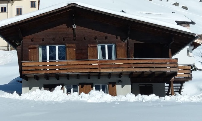 Bivio Haus | Detached house on the river within walking distance of the village and ski lifts