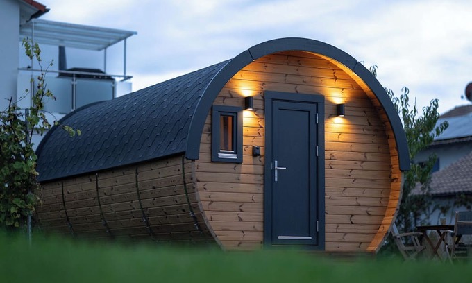 Sommerhausen Kabine | Camping barrel Mündlein in the Franconian wine region