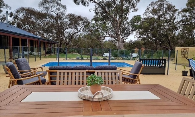 Two Rocks Haus | Captivating Bush Beach Retreat, Character home on 4 acres, sleeps 8, with a pool