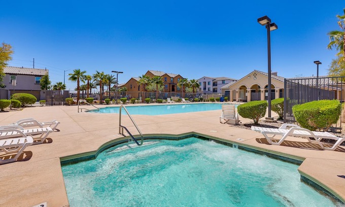 Nellis Air Force Base Haus | Stylish Home w/ Pool Access, 10 Mi to Vegas Strip!