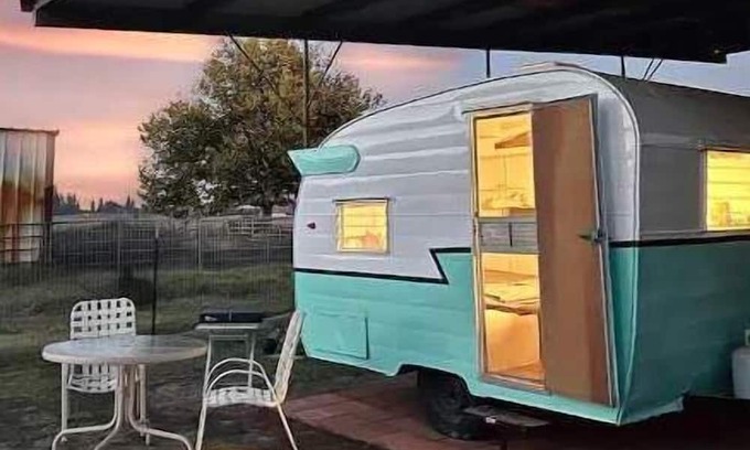 Sanger Haus | Wagon Wheel Ranch Cowboy Camper.