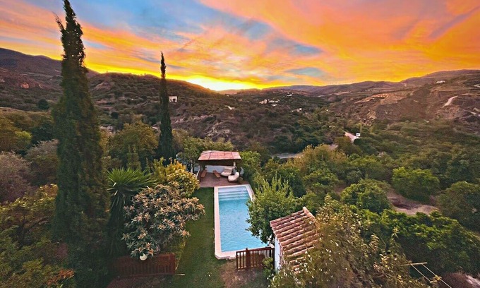 Restabal Villa | Sunset mountain-view villa with garden & pool