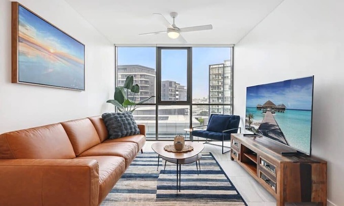 Newstead Wohnung | Stylish 2-Bed with Rooftop BBQ, Pool & Gym