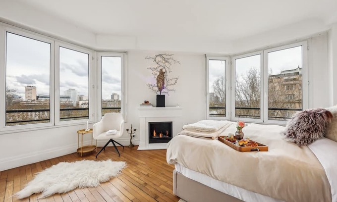 Passy Wohnung | Chic 2BR near Eiffel Tower & Swan Island