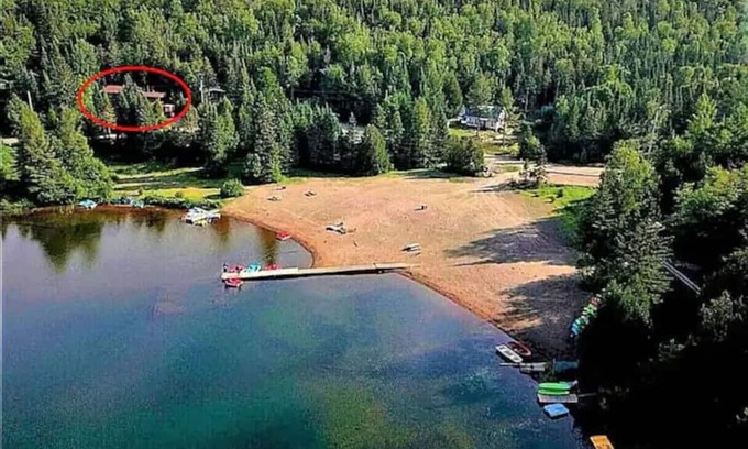 Sainte-Lucie-des-Laurentides Skihütte | Le Alesund, Spa Privé + Plage Avec Embarcations