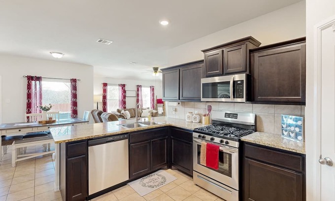 Crowley Haus | Delightful dog-friendly retreat with pool, firepit, & peaceful yard