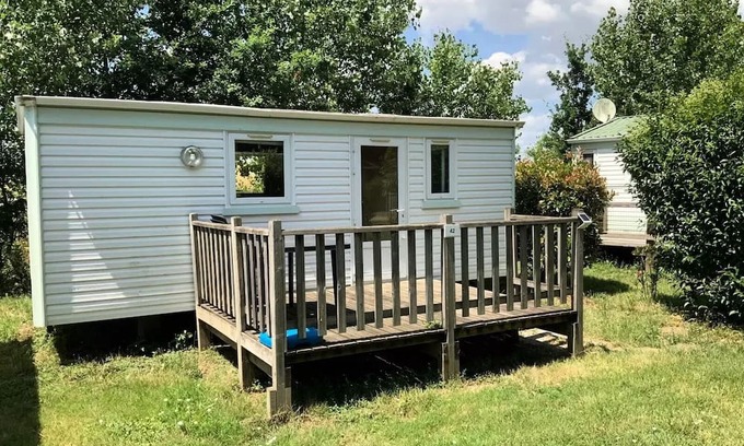 Saint-Denis-du-Payre Haus | CAMPING O BEAU LAURIER ** - Mobile home with dressing room 4p 42 4 people