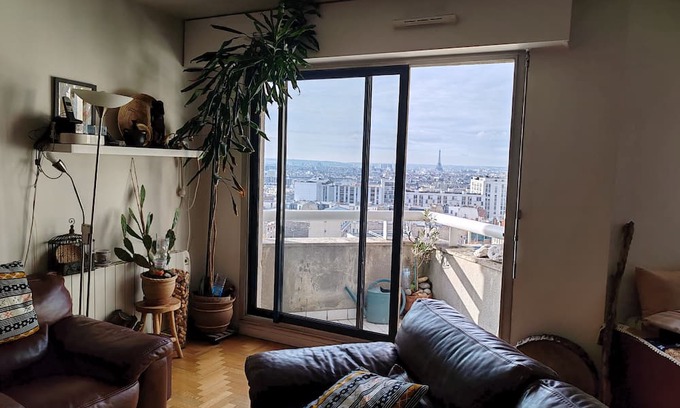 Combat Wohnung | Spacieux T6 de 160 m2 en Duplex Avec vue Panoramique de Paris. Idéal !