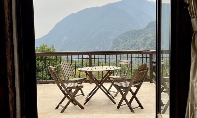 Borjana Hütte | Hisa Hancnel sleeps 2-13 with stunning views near Kobarid and the Nadiza river.