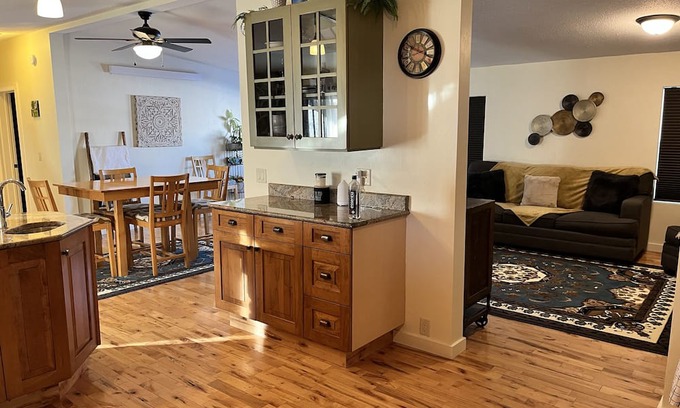 Freedom Haus | Newly remodeled home with a Barnwood rustic siding and an updated clean interior