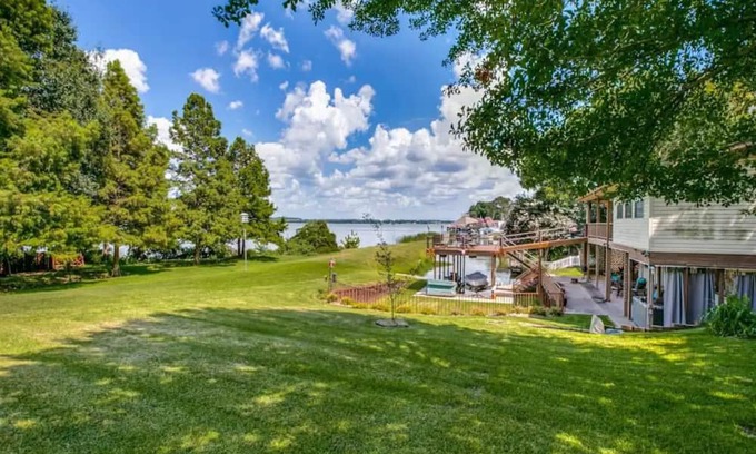 Kemp Haus | Idyllic lakefront oasis with private hot tub, fire pit, deck, & incredible views
