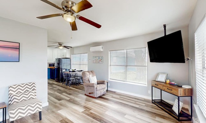 Aransas Pass Haus | Renovated cottage with private yard, covered patio, & W/D - snowbird-friendly