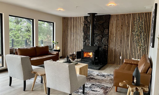 Pollock Pines Haus | Freshly remodeled tranquil escape overlooking the forest with panoramic views!