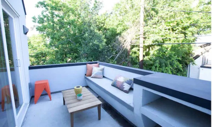 North Loop Haus | Stylish 3 story house. 3 patios. Central Austin.
