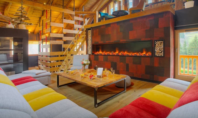 Le Petit-Bornand-les-Glieres Skihütte | Chalet 1703 - Designer luxury stay for 12 with spa - OVO Network