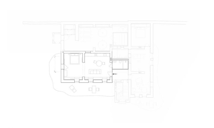 Werben Wohnung | GARDEN FLOOR LEFT: Open-plan living room, terrace and view of the countryside