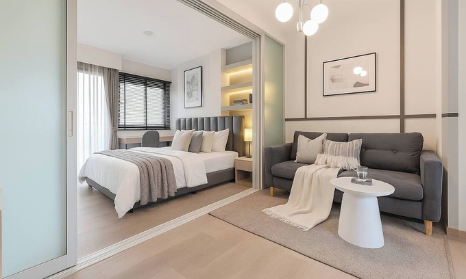 Mueang Samut Prakan District Eigentumswohnung | 1 BR 5 Mins BTS Bearing 7-11 and Lotus