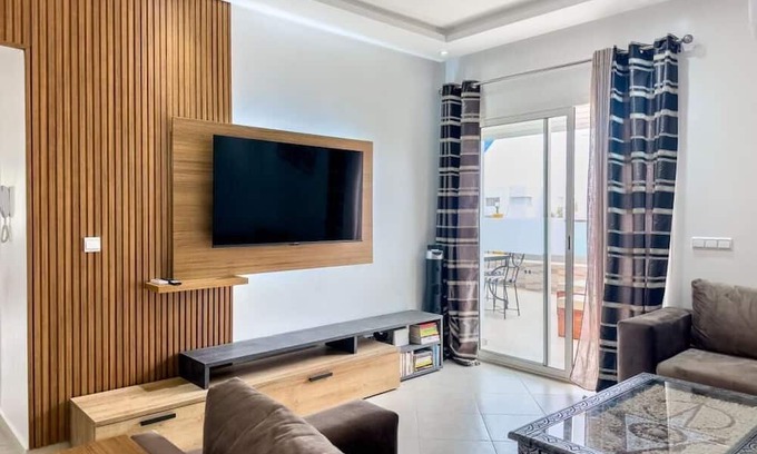 Imi Ouaddar Wohnung | Terrace with bioclimatic pergola - High-end apartment in Imi Ouaddar